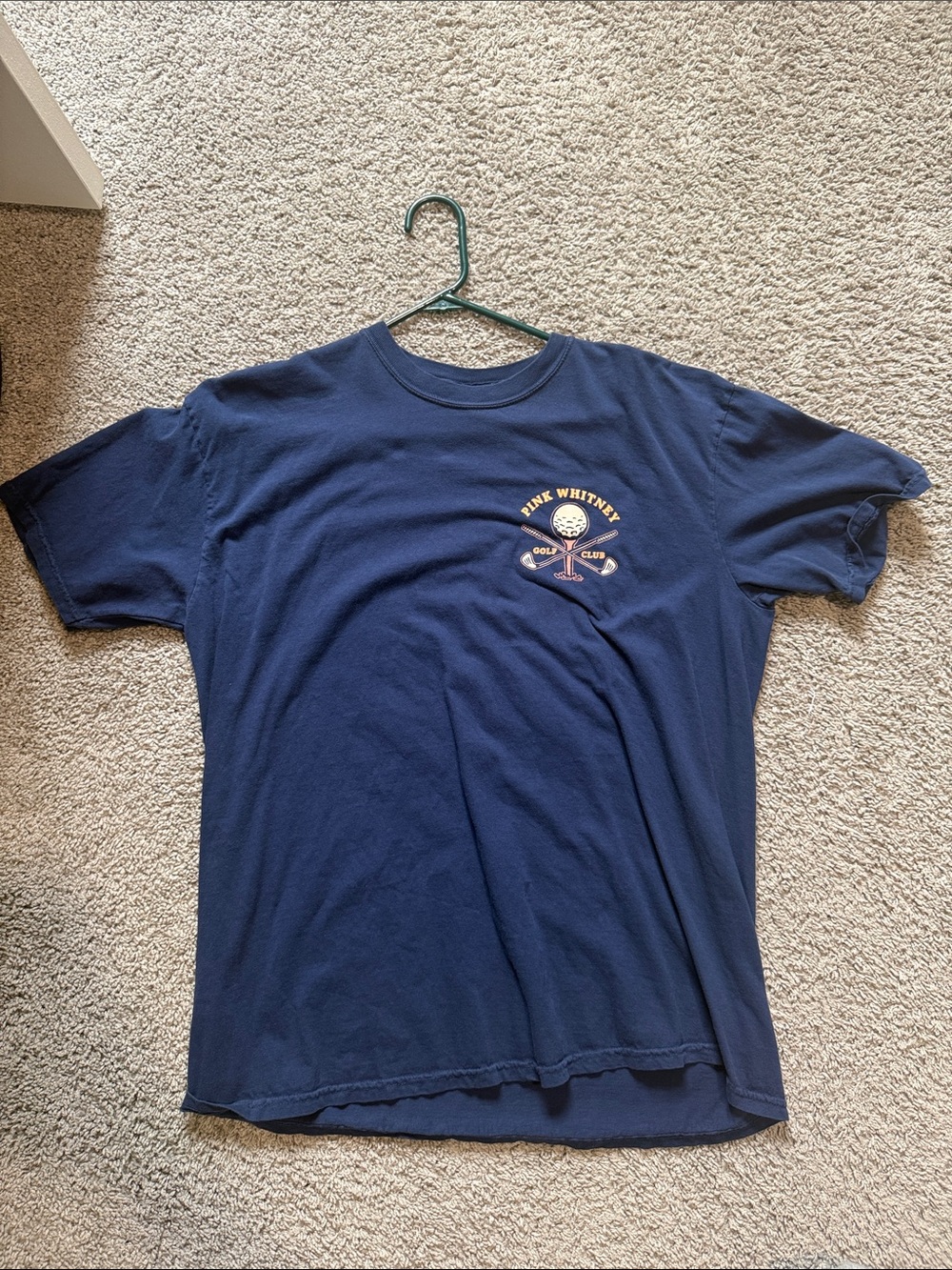 Pink Whitney Golf Club Logo Short-Sleeve Tee - Navy